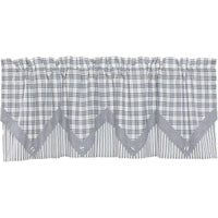 Thumbnail for Sawyer Mill Blue Valance Layered Curtain 20x60 VHC Brands - The Fox Decor