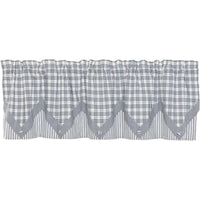 Thumbnail for Sawyer Mill Blue Valance Layered Curtain 20x72 VHC Brands - The Fox Decor