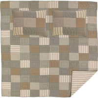 Sawyer Mill Charcoal King Quilt Set; 1-Quilt 105Wx95L w/2 Shams 21x37 VHC Brands - The Fox Decor