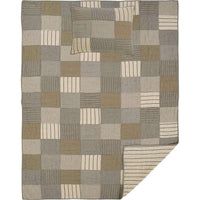 Thumbnail for Sawyer Mill Charcoal Twin Quilt Set; 1-Quilt 68Wx86L w/1 Sham 21x27 VHC Brands full