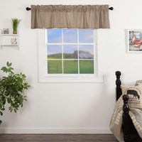 Thumbnail for Sawyer Mill Charcoal Ticking Stripe Valance Curtain 16x72 VHC Brands - The Fox Decor