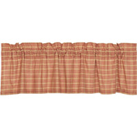 Thumbnail for Sawyer Mill Red Plaid Valance Curtain VHC Brands - The Fox Decor
