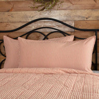 Thumbnail for Sawyer Mill Red Ticking Stripe King Sham 21x37 VHC Brands - The Fox Decor