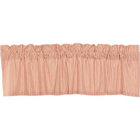 Thumbnail for Sawyer Mill Red Ticking Stripe Valance Curtain 16x60 VHC Brands - The Fox Decor