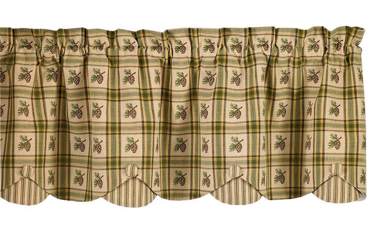 Pine Lodge Valance - Lined Layered Park Designs - The Fox Decor