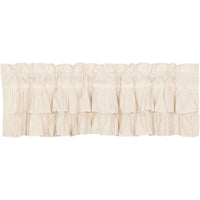 Thumbnail for Simple Life Flax Natural Ruffled Valance Curtain VHC Brands - The Fox Decor