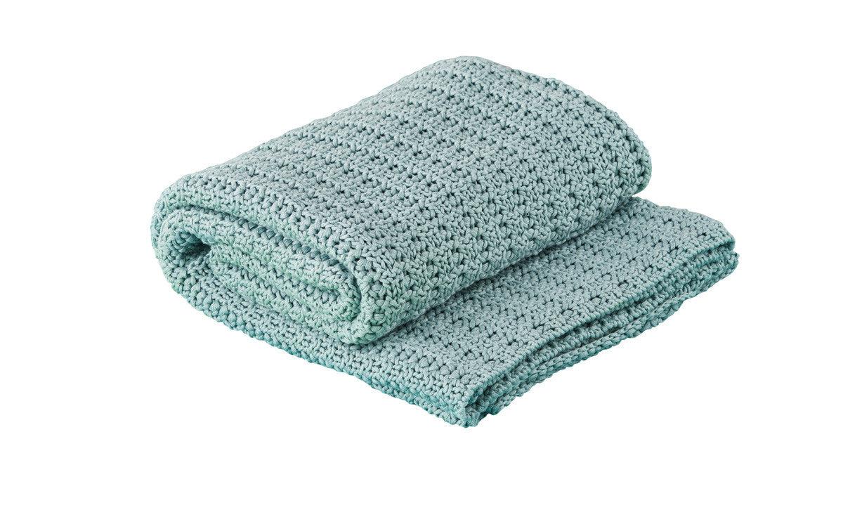 Wayfair Knitted Throw - BLUE MIST 50x60 Park Designs - The Fox Decor