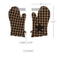 Thumbnail for Black Star Oven Mitt VHC Brands - The Fox Decor