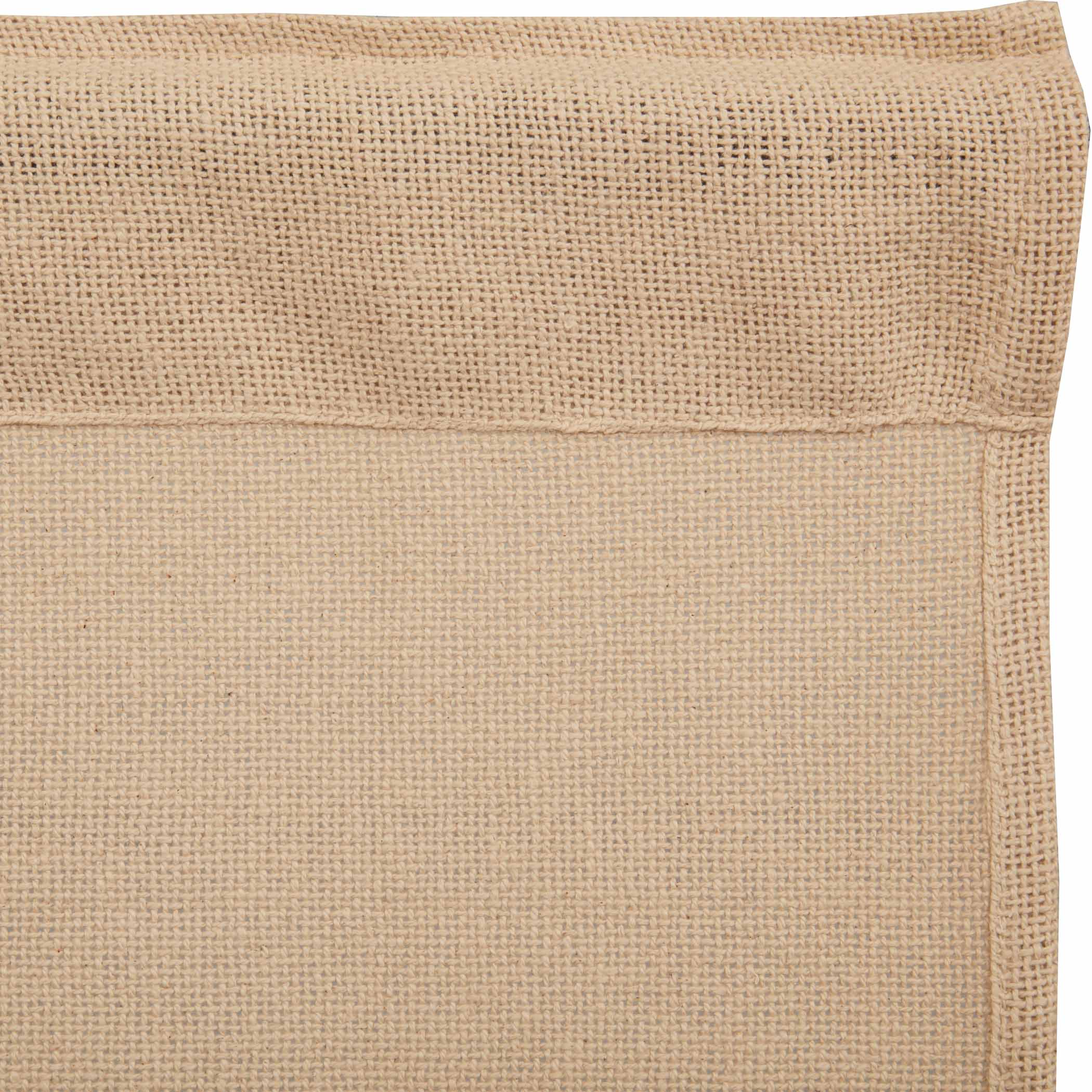 Burlap Vintage Short Panel Curtain Set of 2 63