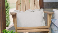 Thumbnail for Hatteras Seersucker Blue Ticking Stripe Fabric Pillow 14x22 VHC Brands