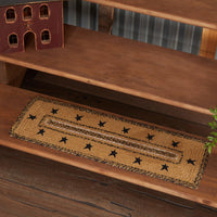 Thumbnail for Kettle Grove Jute Stair Tread Stencil Stars Border Rect Latex 8.5x27 VHC Brands - The Fox Decor