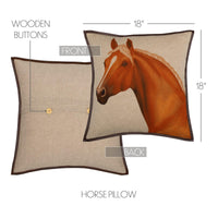 Thumbnail for Rory Horse Pillow 18x18 VHC Brands