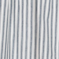 Thumbnail for Sawyer Mill Blue Ticking Stripe Short Panel Curtain Set of 2 63