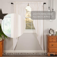 Thumbnail for Simple Life Flax Antique White Prairie Long Panel Curtain Set of 2 84x36x18 VHC Brands - The Fox Decor