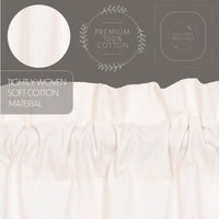 Thumbnail for Simple Life Flax Antique White Prairie Long Panel Curtain Set of 2 84x36x18 VHC Brands - The Fox Decor