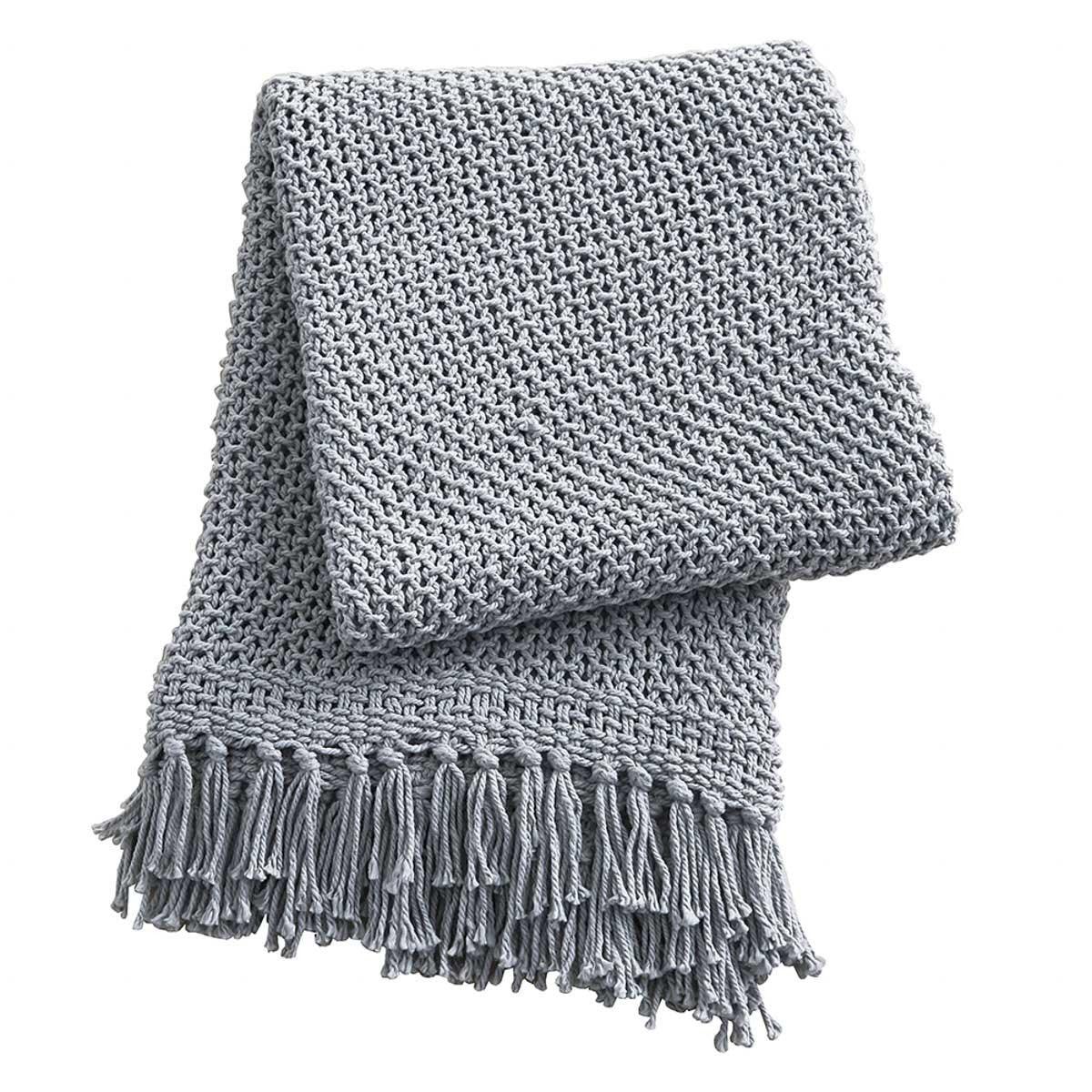 Open Knit Throw - Mist Park Designs - The Fox Decor