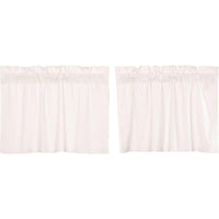 Thumbnail for Simple Life Flax Antique White Tier Curtain Set of 2 L24xW36 VHC Brands - The Fox Decor