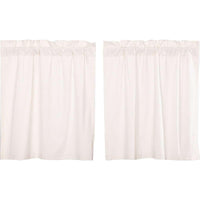 Thumbnail for Simple Life Flax Antique White Tier Curtain Set of 2 L36xW36 VHC Brands - The Fox Decor