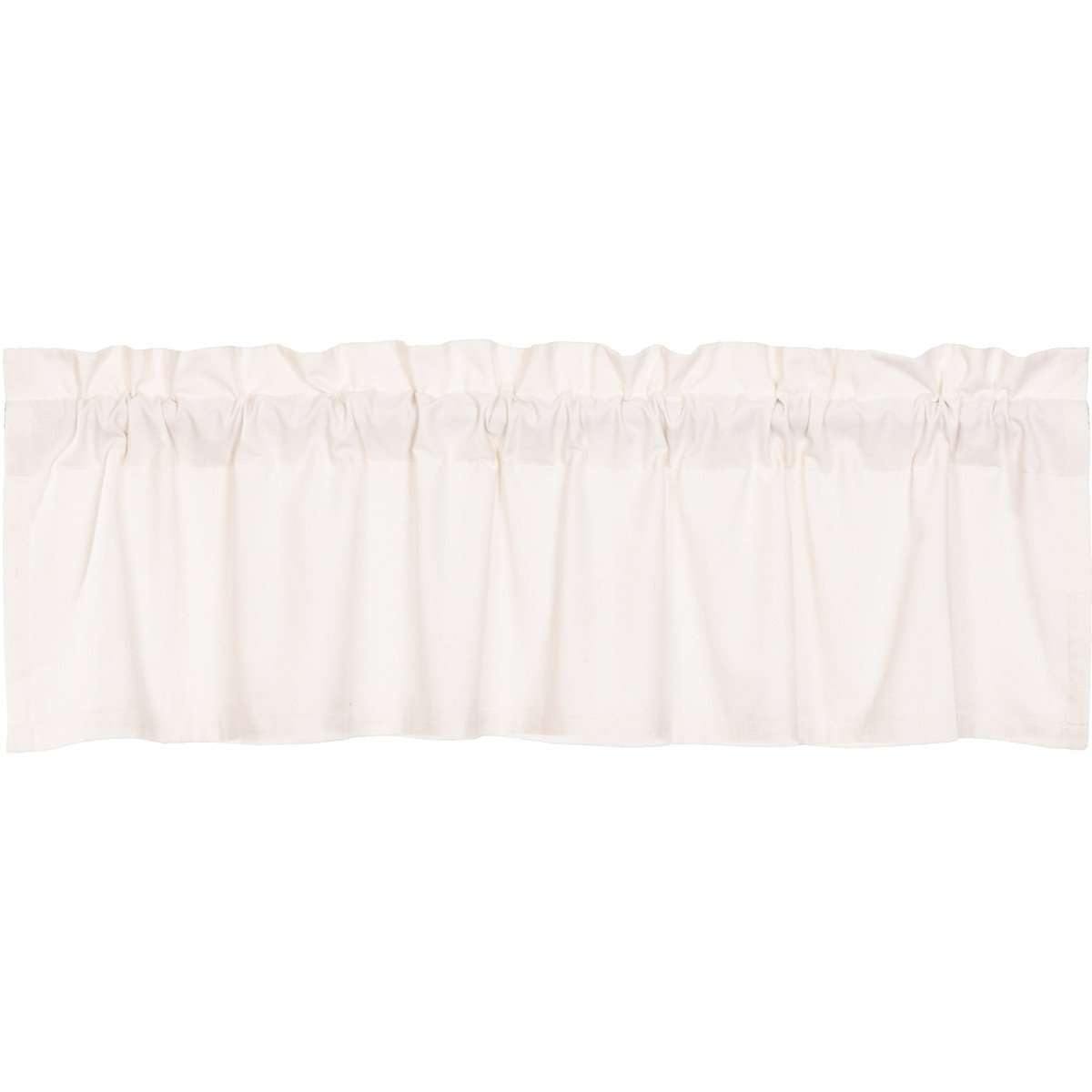 Simple Life Flax Antique White Valance Curtain 16x60 VHC Brands - The Fox Decor