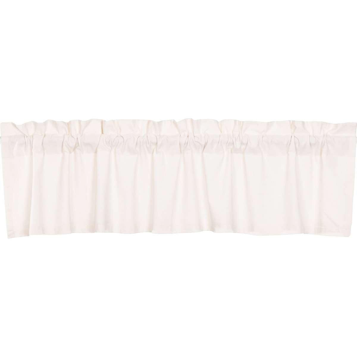Simple Life Flax Antique White Valance Curtain 16x72 VHC Brands - The Fox Decor