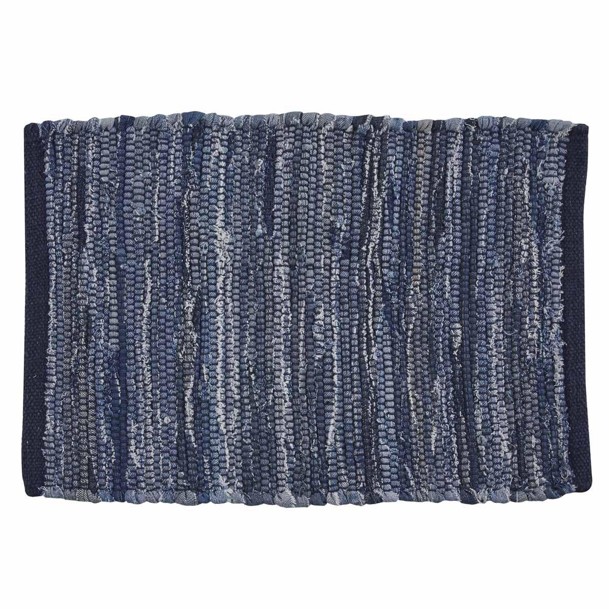 Indigo Blue Placemat - Chindi Set of 6 Park Designs - The Fox Decor