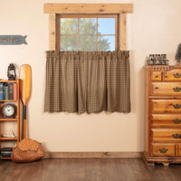 Cedar Ridge Tier Scalloped Curtain Set of 236x36 VHC Brands - The Fox Decor