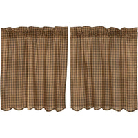 Thumbnail for Cedar Ridge Tier Scalloped Curtain Set of 236x36 VHC Brands - The Fox Decor