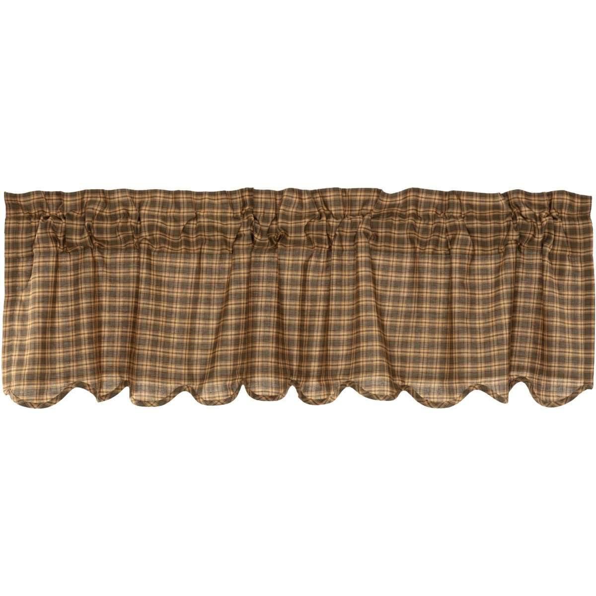 Cedar Ridge Valance Curtain Scalloped 16x60 VHC Brands - The Fox Decor