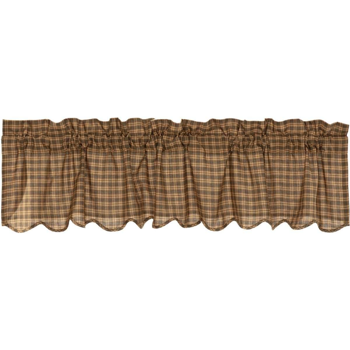 Cedar Ridge Valance Curtain Scalloped 16x72 VHC Brands - The Fox Decor