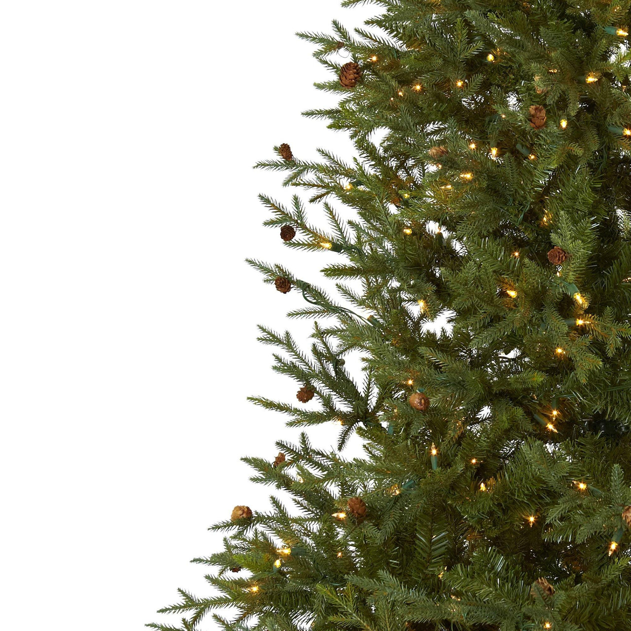 7.5’ Classic Pine & Pine Cone Christmas Tree - The Fox Decor