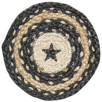 Thumbnail for Primitive Pewter Star Braided Trivet Set of 4