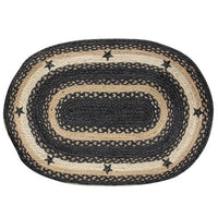 Thumbnail for Primitive Pewter Star Braided Rug, 20