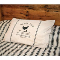Thumbnail for Sunny Feed Farmhouse Stripe Queen Pillow Sham
