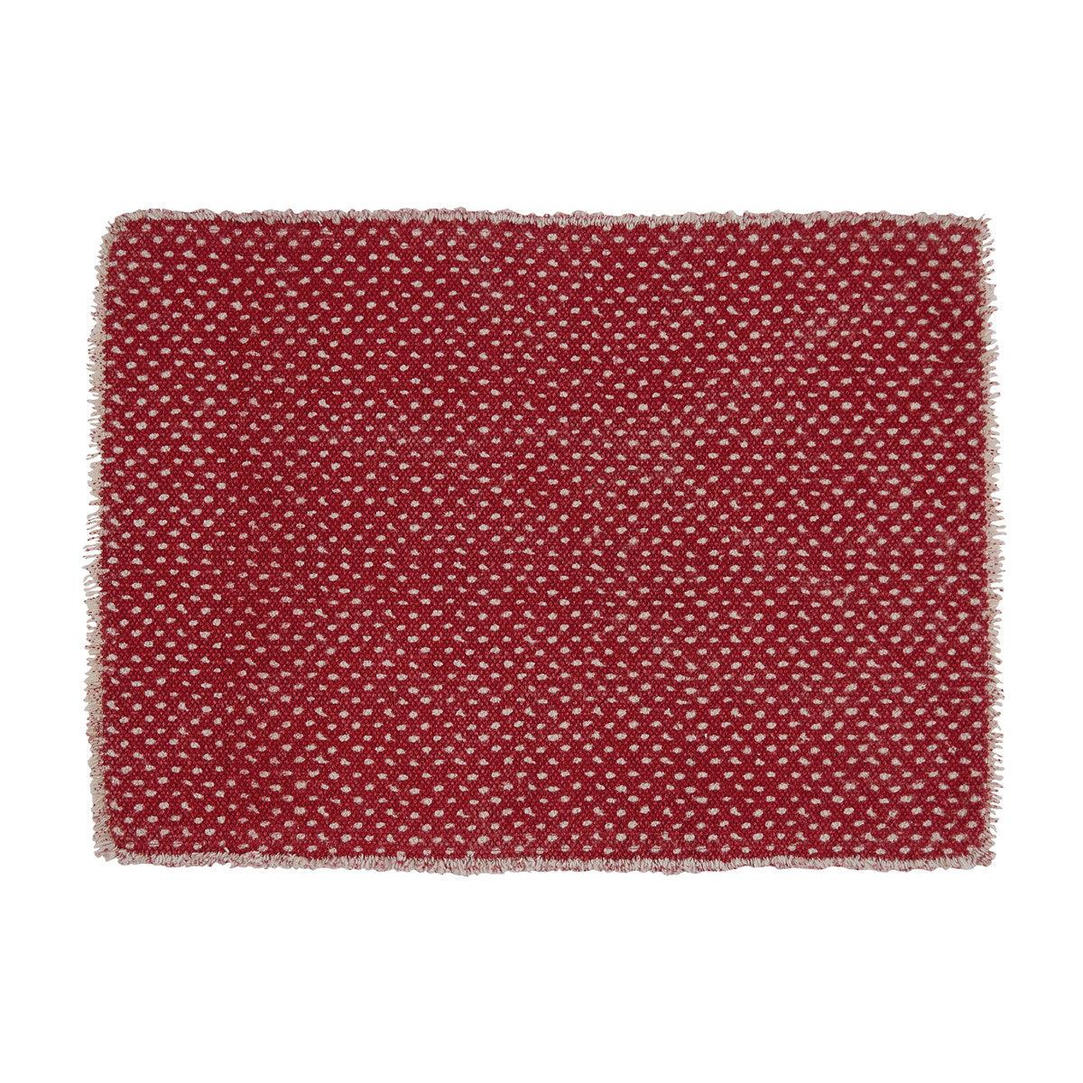 Mini Dots Print Placemats - Red Set Of 6 Park Designs - The Fox Decor