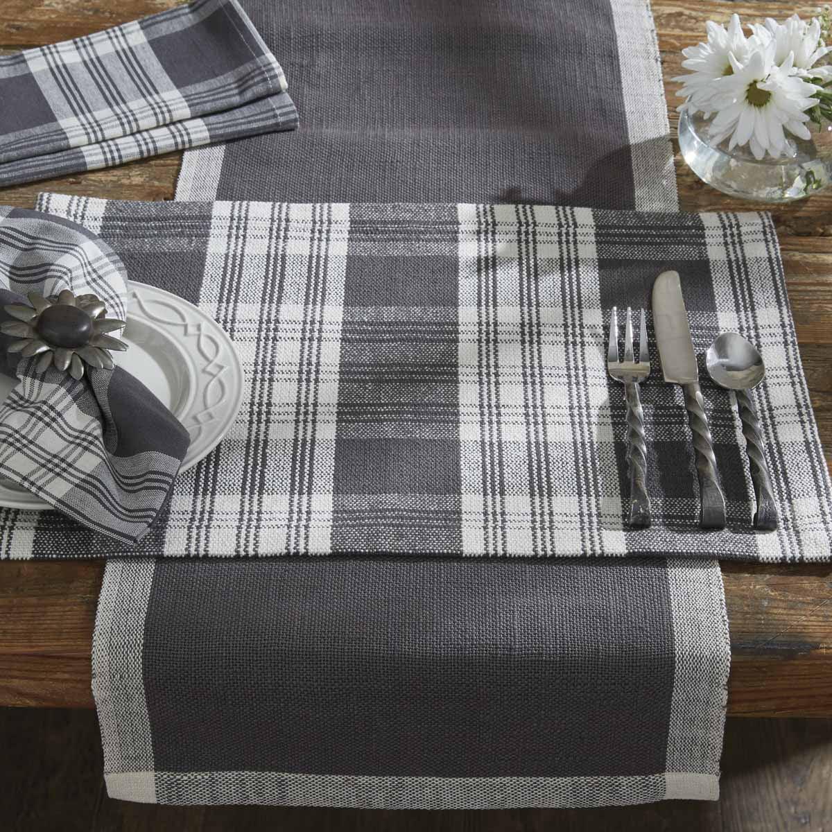 Dylan Placemats - Slate Set Of 6 Park Designs - The Fox Decor