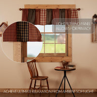 Thumbnail for Beckham Patchwork Valance Curtain 16x72 VHC Brands - The Fox Decor