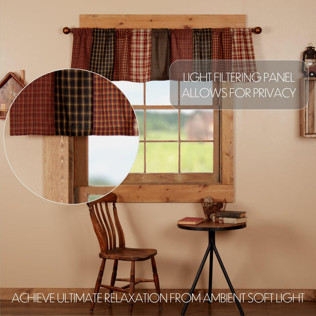 Beckham Patchwork Valance Curtain 16x72 VHC Brands - The Fox Decor