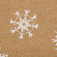 Thumbnail for Snowflake Burlap Natural Stocking 12x20 VHC Brands