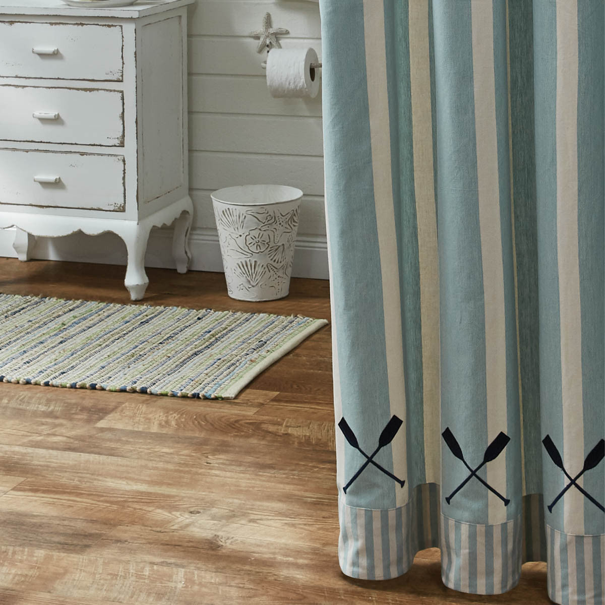 River Runner Stripe Shower Curtain 72