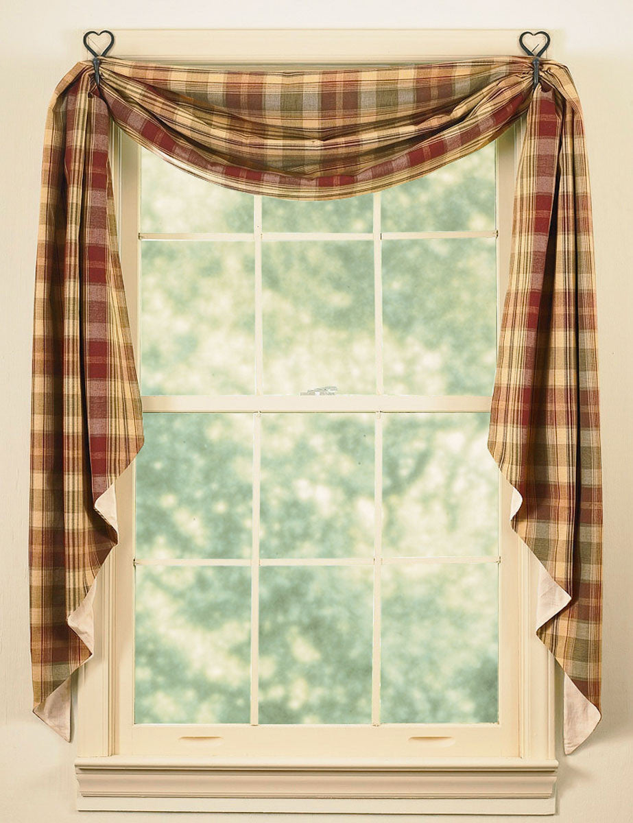 Saffron Fishtail Swag Curtain 145" W x 25" L - Park Designs - The Fox Decor