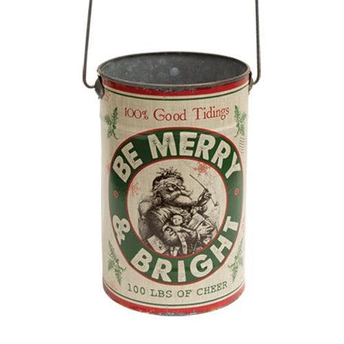 3/Set, Holly Jolly Christmas Buckets - The Fox Decor