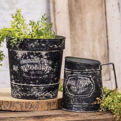 Old Town Market Black Pitcher - The Fox Decor