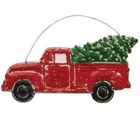 Thumbnail for Metal Red Truck Hanger Christmas Decor - The Fox Decor