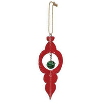 Thumbnail for Red Metal Jingle Bell Ornament - The Fox Decor