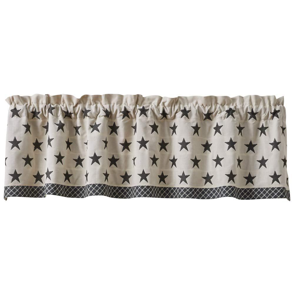 Lebanon Star Lined Valance Set of 2 Park designs - The Fox Decor