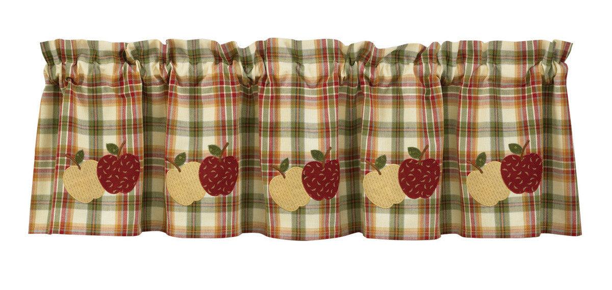 Apple Valance - Applique Park Designs - The Fox Decor