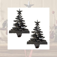 Thumbnail for Christmas Tree Stocking Hanger - Iron Finish Set of 2 Park Designs