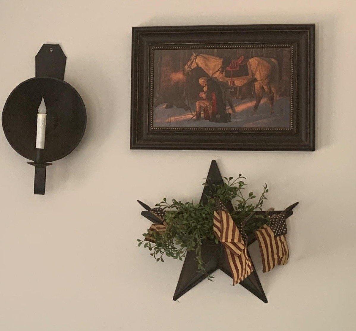 14" Star Wall Pocket - Black  - Park Designs - The Fox Decor