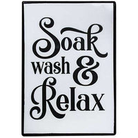 Thumbnail for Soak, Wash, Relax Metal Sign - The Fox Decor