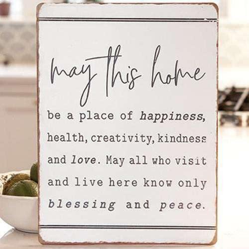 May This Home Be Metal Sign - The Fox Decor